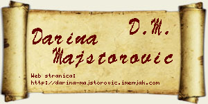 Darina Majstorović vizit kartica